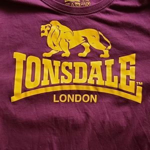 XL Lonsdale T-Shirt - Burgundy
